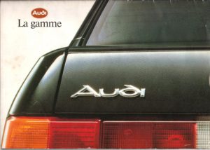 Audi la gamme - Edition juillet 90